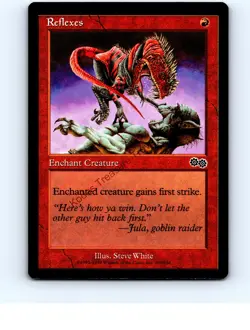 Reflexes #208 Red Common Urza's Saga MTG NP Near Mint or Better - Image 1