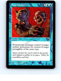 Legerdemain #72 Blue Uncommon Tempest MTG NP Near Mint or Better - Image 1