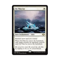 WOTC MtG Modern Horizons On Thin Ice (R) (Foil) NM - Image 1