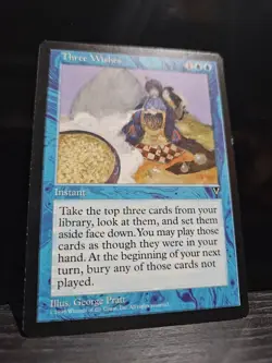 MTG Three Wishes - Visions - Lightly Played - Image 1