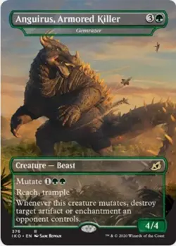 Anguirus, Armored Killer - Gemrazer (Extended Art, #376, NM) Ikoria (IKO), MTG - Image 1