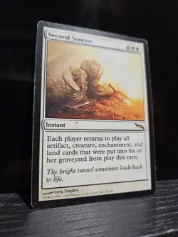 MTG Second Sunrise - Mirrodin - Moderately Played - Image 1