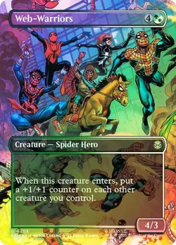 Web-Warriors Foil Showcase Marvel's Spider-Man NM MTG - Image 1