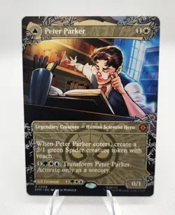 Peter Parker/Amazing Spider-Man - Borderless -Spider-Man - NM - MTG Magic - 0208 - Image 1