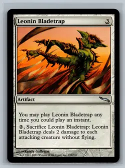 Magic The Gathering Mirrodin Leonin Bladetrap #192/306 MTG TCG CCG - Image 1