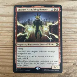 Electro, Assaulting Battery (Foil) Rare NM MTG Marvel's Spider-Man - Image 1