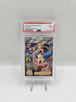 Irida GG63 Pokemon Crown Zenith Full Art Trainer PSA 9 Graded - Image 1