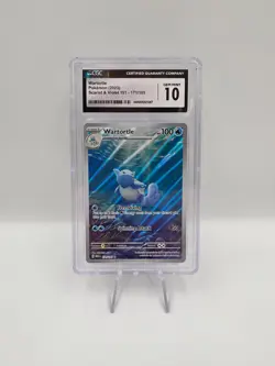 CGC 10 GEM MINT Wartortle Illustration Rare 171/165 SV Pokemon 151 2023 English - Image 1