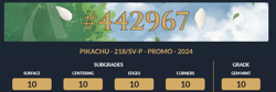 ACE PERFECT 10 Pikachu Summer Is Here! Campaign Promo 218-SV-P Japanese Pokemon - Image 3