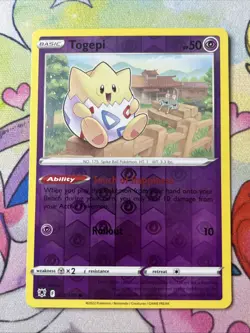 Pokemon TCG Togepi Sword & Shield - Astral Radiance #55 Reverse Holo LP - Image 1