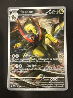 Pokemon TCG Black Bolt Haxorus 147/86 LP Full Art - Image 1