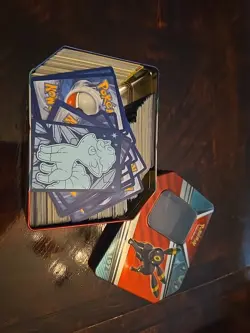 Pokemon Full Tin of Assorted Cards Random Mix - Image 1
