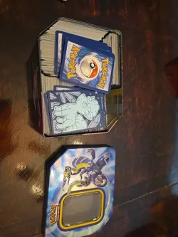 Pokemon Large Tin Full of Bulk Cards Mixed - Image 1