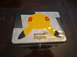 Pokemon Lunch box / Storage Tin Completely Full Of Cards - Image 2