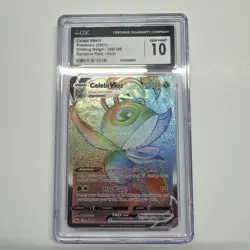 Pokemon 2021 Celebi VMAX 199/198 Full Art Chilling Reign Secret GEM MINT CGC 10 - Image 1