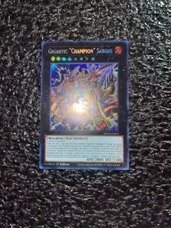 Yugioh! Gigantic "Champion" Sargas MP24-EN071 Prismatic Secret Rare 1st NM - Image 1