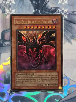 SD1-EN001 Red-Eyes Darkness Dragon Ultra Rare 1st Edition MP! YuGiOh TCG - Image 1