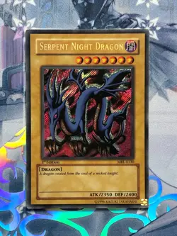 MRL-E130 Serpent Night Dragon Secret Rare 1st Edition Lightly Played YuGiOh TCG - Image 1