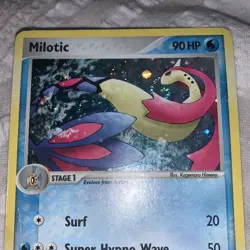 Milotic Pokemon card - 8/106 Emerald Holo Rare (2005) - Image 2