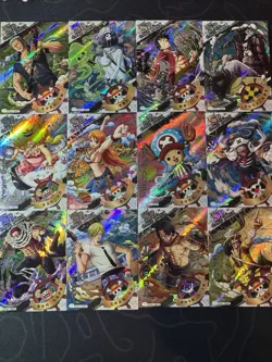 One Piece Set of 12 Collectible Character Anime SSR SR Cards CCG Luffy Hancock - Image 1