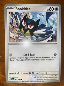 Pokemon TCG Rookidee Card Paldea Evolved Scarlet Violet 164/193 Near Mint 2023 - Image 1