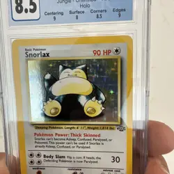 Snorlax Jungle Unlimited 1999 Pokemon Card CGC 8.5 Holo Nm Mint - Image 5