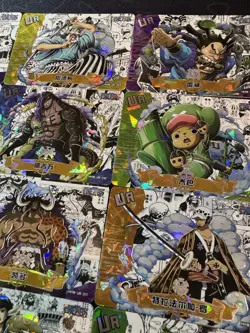 One Piece Set of 18 Collectible Character Anime SSR Cards CCG UR Full Art - Image 3