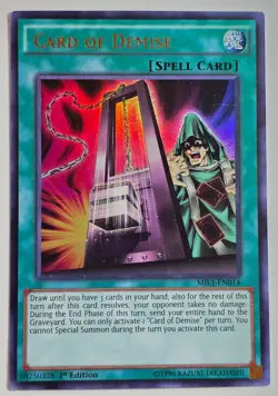 Yugioh Card of Demise MIL1-EN014 Ultra Rare 1st Edition - Image 1