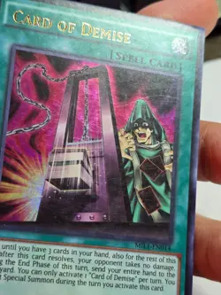 Yugioh Card of Demise MIL1-EN014 Ultra Rare 1st Edition - Image 3