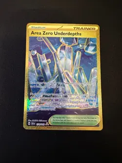 Pokemon TCG Area Zero Underdepths Hyper Rare Gold Card Stellar Crown 174/142 - Image 1