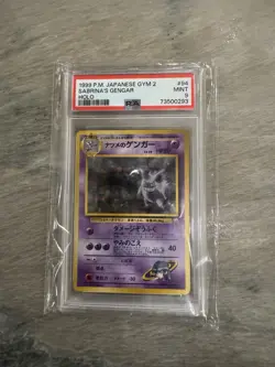 1999 Pokemon Japanese Gym 2 Sabrina's Gengar Holo #94 PSA 9 - Image 1