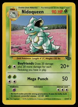 Nidoqueen - 23/64 - Pokemon Card Jungle Unlimited Rare - LP - Image 1