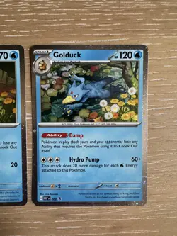 Pokemon TCG Mega Evolutions Psyduck 007 Golduck 008 Black Star Promo Holo - Image 4