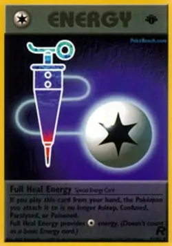 Full Heal Energy 81/82 Team Rocket 1st Edition Moderate Play Pokemon DNA GAMES - Image 1
