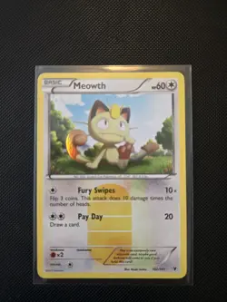 Pokemon TCG Meowth Holo Secret Rare Noble Victories 102/101 Near Mint Condition - Image 1
