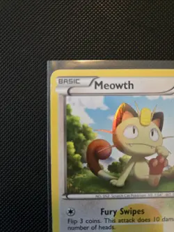 Pokemon TCG Meowth Holo Secret Rare Noble Victories 102/101 Near Mint Condition - Image 3