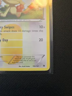 Pokemon TCG Meowth Holo Secret Rare Noble Victories 102/101 Near Mint Condition - Image 5