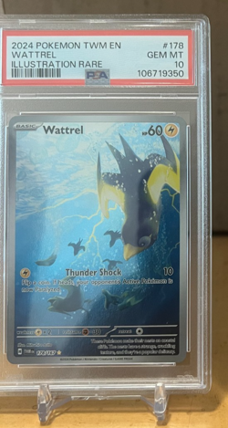 Pokemon - SV - Twilight Masquerade - Wattrel #178/167 PSA 10 - Image 1