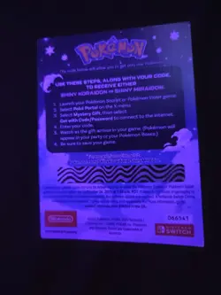 Shiny Koraidon Or Miraidon Pokemon Scarlet Violet Code Card - Unscratched - Image 2