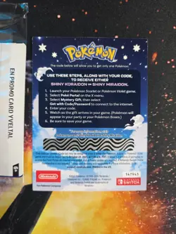 Shiny Koraidon & Miraidon Pokemon Scarlet Violet Code Card - Gamestop - Image 4