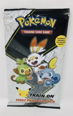 Pokemon TCG First Partner Pack - Galar 3 Jumbo Cards + 2 Booster Packs 820650809613 - Image 1