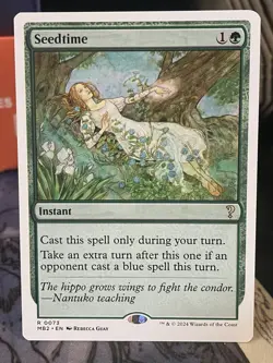 Seedtime White Border Mystery Booster 2 MTG Magic Card - Image 1