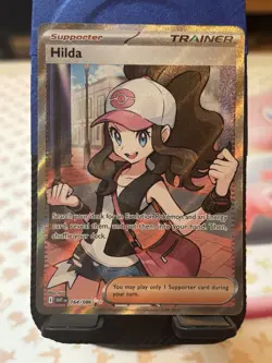 Pokemon TCG Hilda Full Art Trainer White Flare English Card 164/086 - Image 1