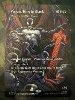 VENOM, KING IN BLACK (SKITHIRYX, THE BLIGHT DRAGON) mtg NM-M Spider-Man Mythic - Image 1