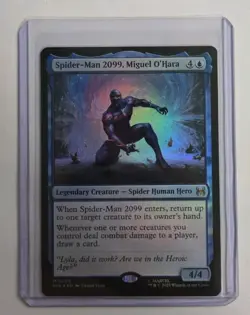 Spider-Man 2099, Miguel O'Hara NM Foil Marvel's Spider-Man: Eternal-Legal - Image 1