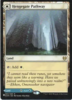 MTG: The List Reprints: Hengegate Pathway: Lightly Played Condition - Image 1