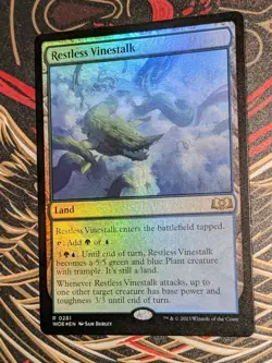 MTG *FOIL* The Lost Caverns Of Ixalan Rare RESTLESS VINESTALK NM - Image 1