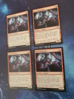 MTG 4 x Innistrad:Crimson Vow Uncommon BLOOD HYPNOTIST NM - Image 1