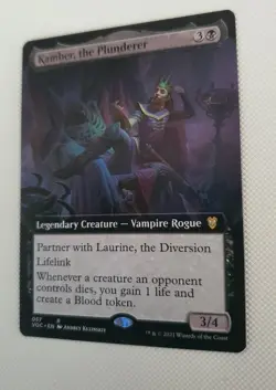 MTG *EXTENDED ART *Innistrad:Crimson Vow Commander KAMBER THE PLUNDERER NM - Image 1