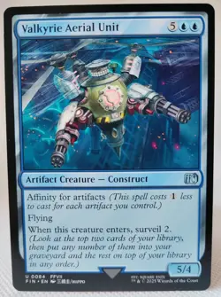 Magic MTG - Valkyrie Aerial Unit - Final Fantasy - NMINT #0084 - Image 1